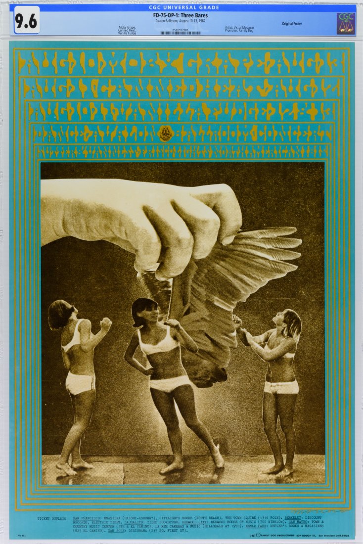 1967 FD-75 Moby Grape Avalon Poster CGC 9.6 (1 of 1)