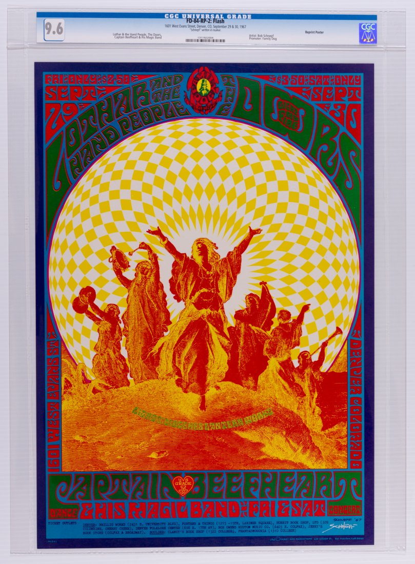 1967 FD-84 The Doors 1601 W Evans St RP CGC 9.6 SIGNED (1 of 1)