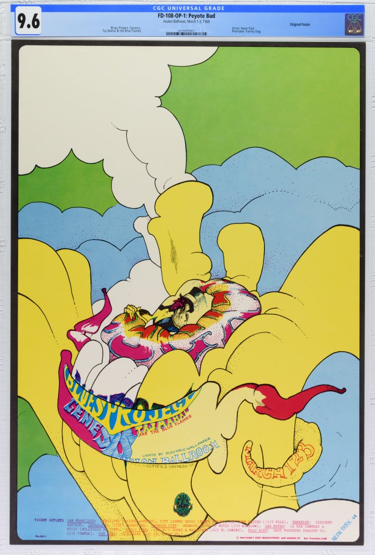 1968 FD-108 Blues Project Avalon Poster CGC 9.6 (1 of 1)