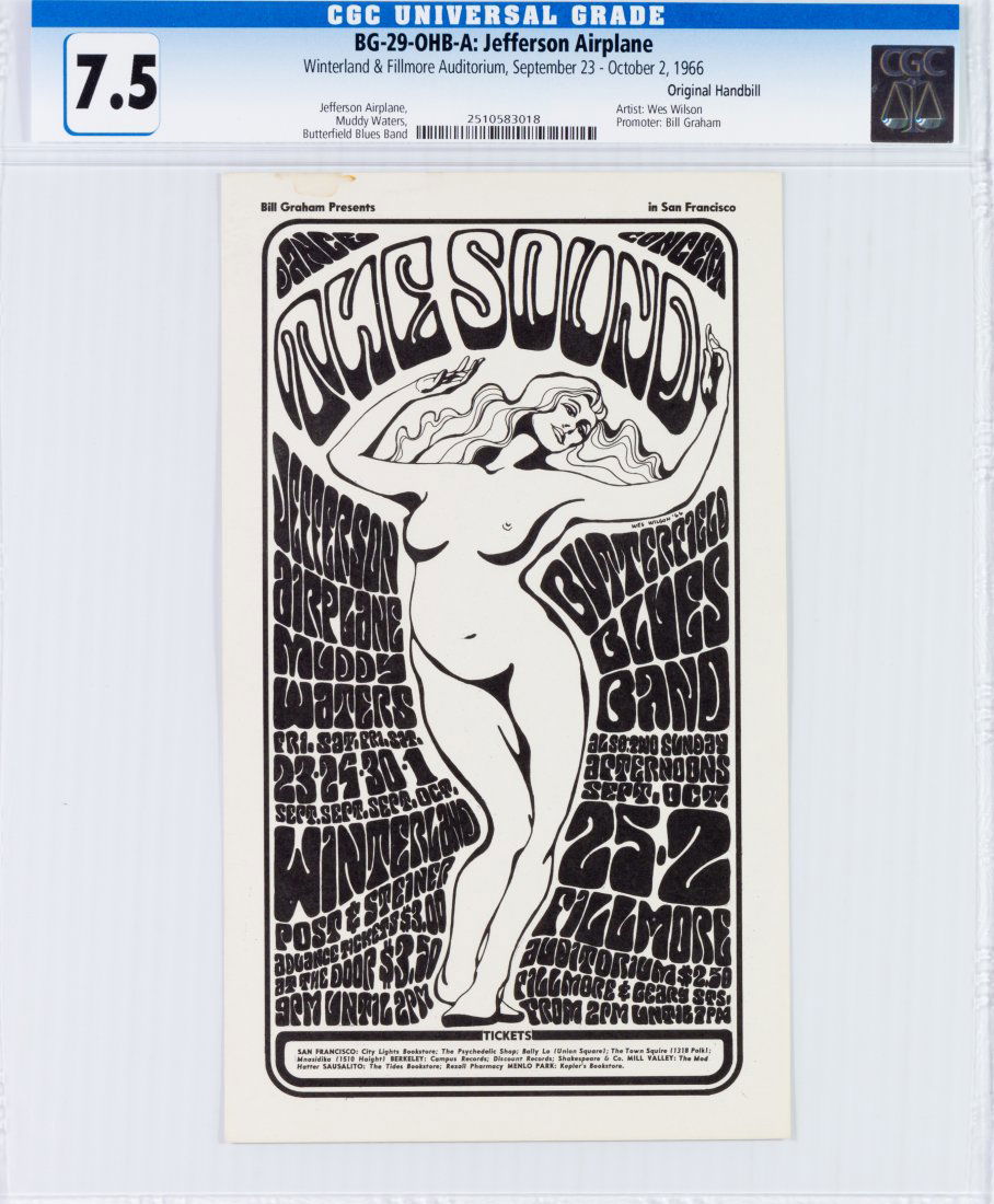 1966 BG-29 Jefferson Airplane Winterland HB CGC 7.5 (1 of 2)