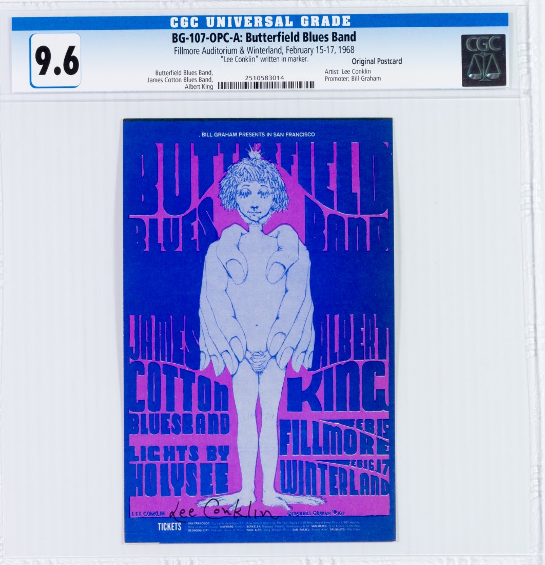 1968 BG-107 Butterfield Blues Winterland OPC CGC 9.6 (1 of 2)
