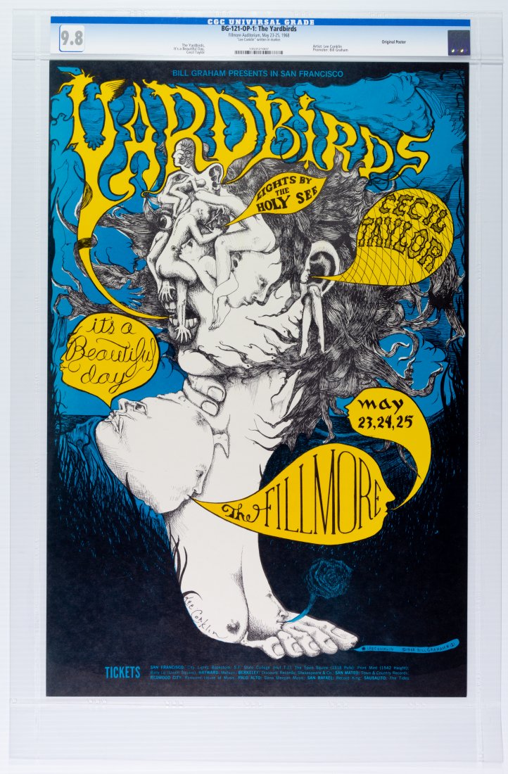 1968 BG-121 The Yardbirds Poster CGC 9.8 SIGNED (1 of 2)