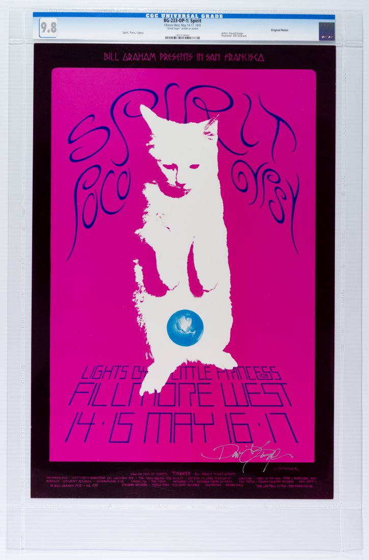 1970 BG-233 Spirit Fillmore Poster CGC 9.8 SIGNED (1 of 2)