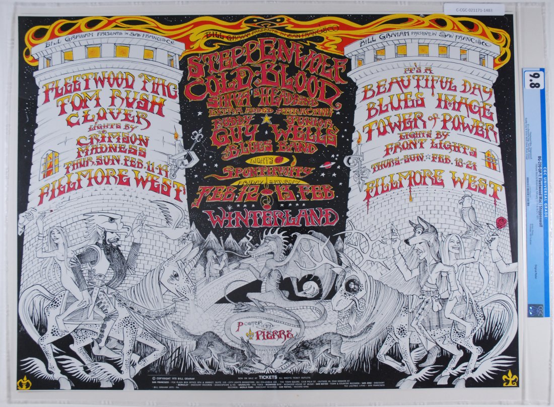 1971 BG-270 Fleetwood Mac Fillmore West Poster CGC 9.8 (1 of 1)