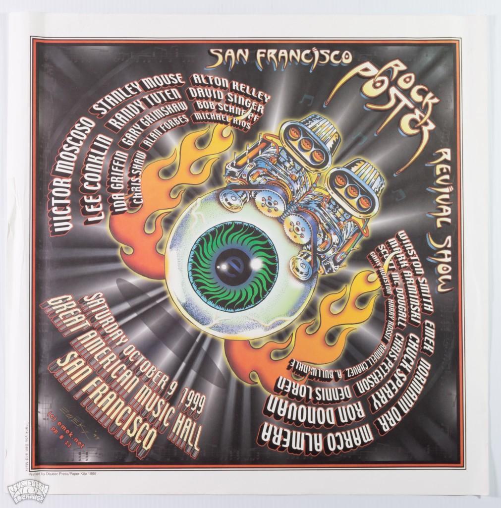 S.F. Rock Poster Revival 99 Signed EMEK Poster (1 of 2)
