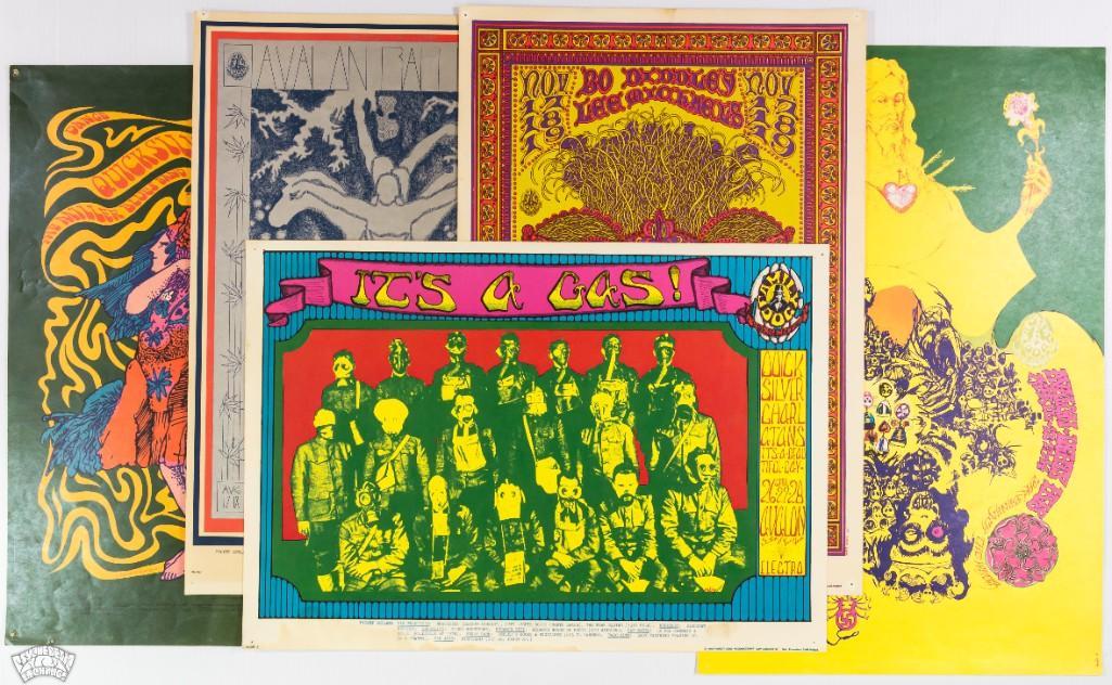 Grab Bag of 5 Avalon Ballroom concert posters (1 of 6)