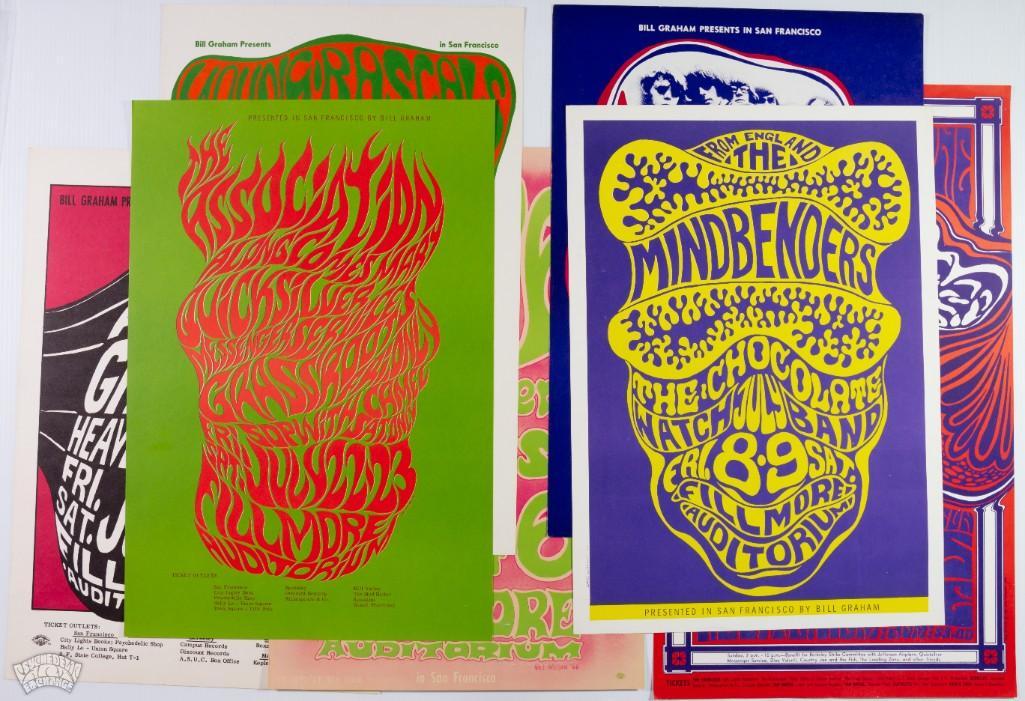 Grab Bag of 7 Wes Wilson Fillmore Posters (1 of 9)