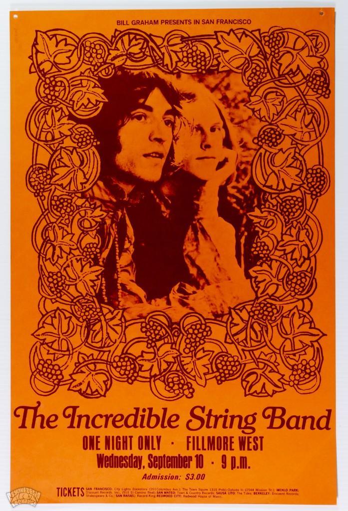 Incredible String Band Fillmore West Poster (1 of 2)