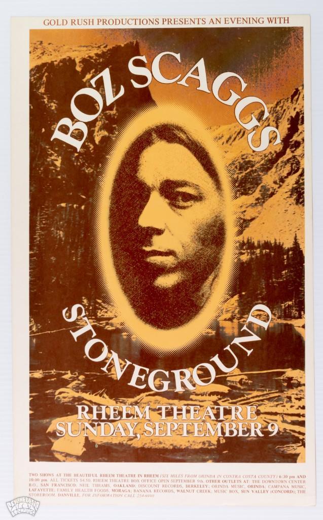Boz Scaggs Rheem Theatre Poster (1 of 2)
