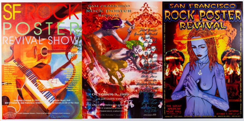 Grab Bag of 3 S.F. Rock Poster Revival Show posters (1 of 2)