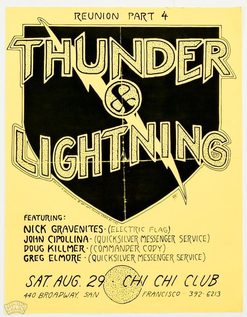 Thunder & Lightning Chi chi club Handbill (1 of 2)