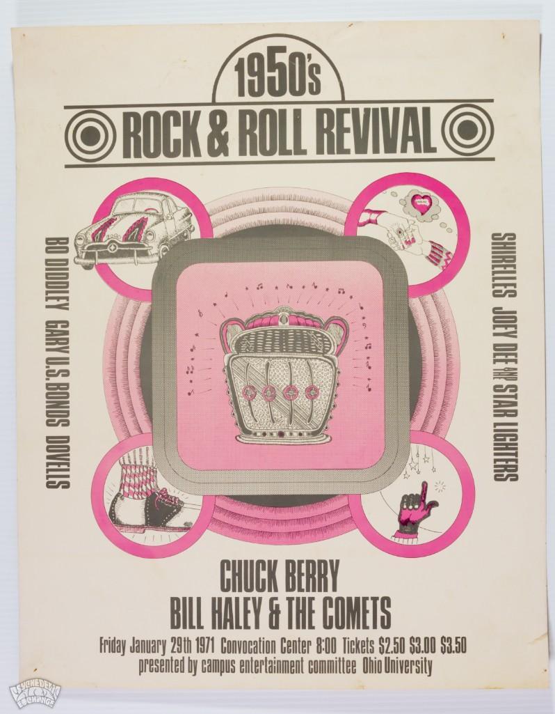 Chuck Berry Bill Haley Ohio U Convocation Ctr Poster (1 of 2)