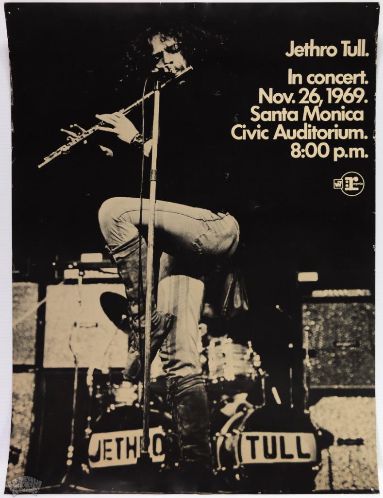 1969 Jethro Tull Santa Monica Civic Poster (1 of 2)