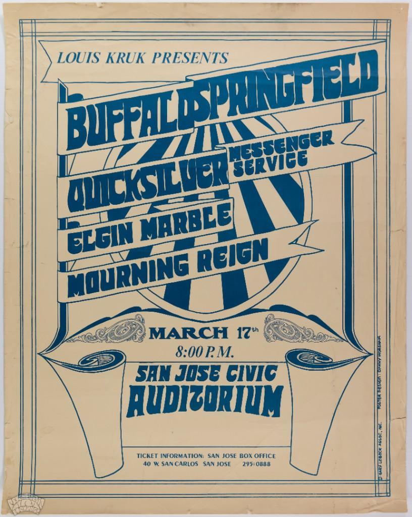 1968 Buffalo Springfield San Jose Poster (1 of 2)