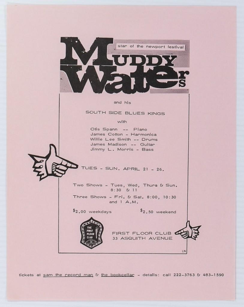 1964 Muddy Waters First Floor Club flyer (1 of 1)