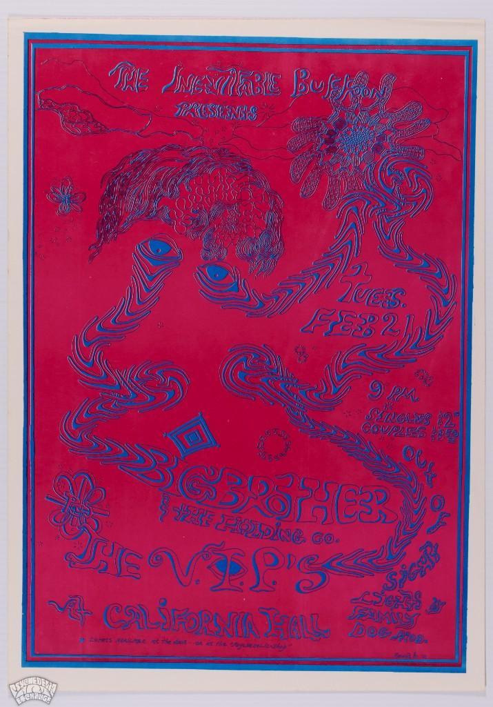 1967 Big Brother California Hall Poster (1 of 2)