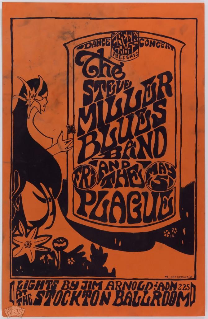 1967 Steve Miller Band Stockton Ballroom Poster (1 of 2)