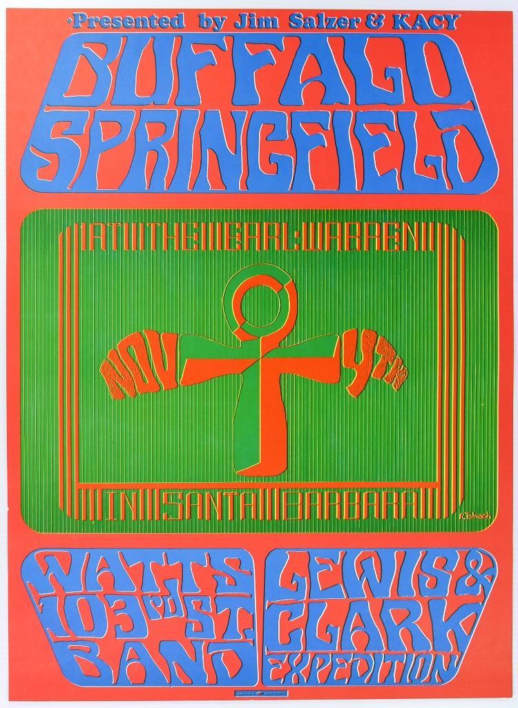1968 Buffalo Springfield Earl Warren Poster (1 of 1)