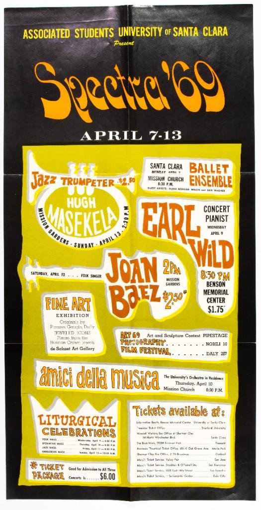 1969 Joan Baez Spectra Poster (1 of 3)
