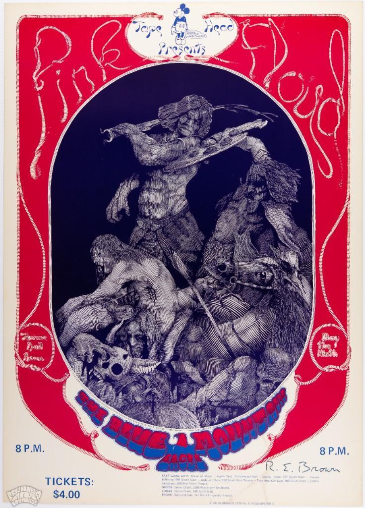 1970 Pink Floyd Terrace Ballroom Signed Poster (1 of 2)