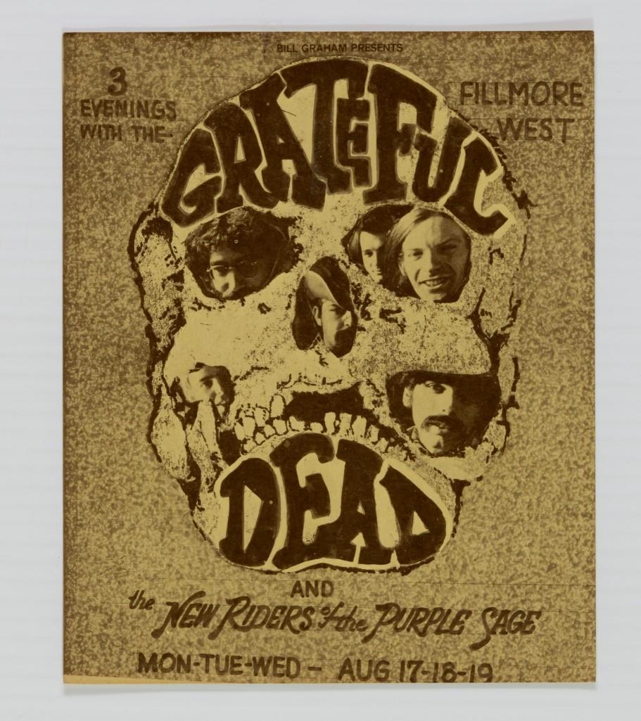 1970 Grateful Dead Fillmore West Handbill (1 of 2)