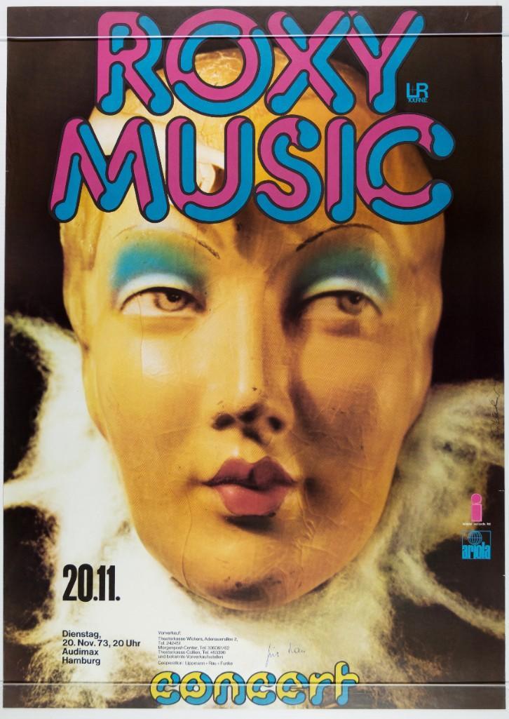 1973 Roxy Music Hamburg Keiser Signed Poster (1 of 2)