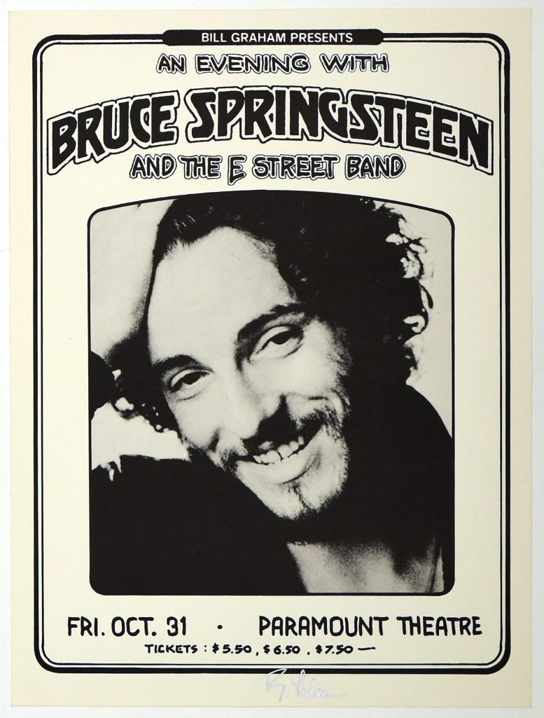 1975 Bruce Springsteen Paramount Signed Poster (1 of 1)