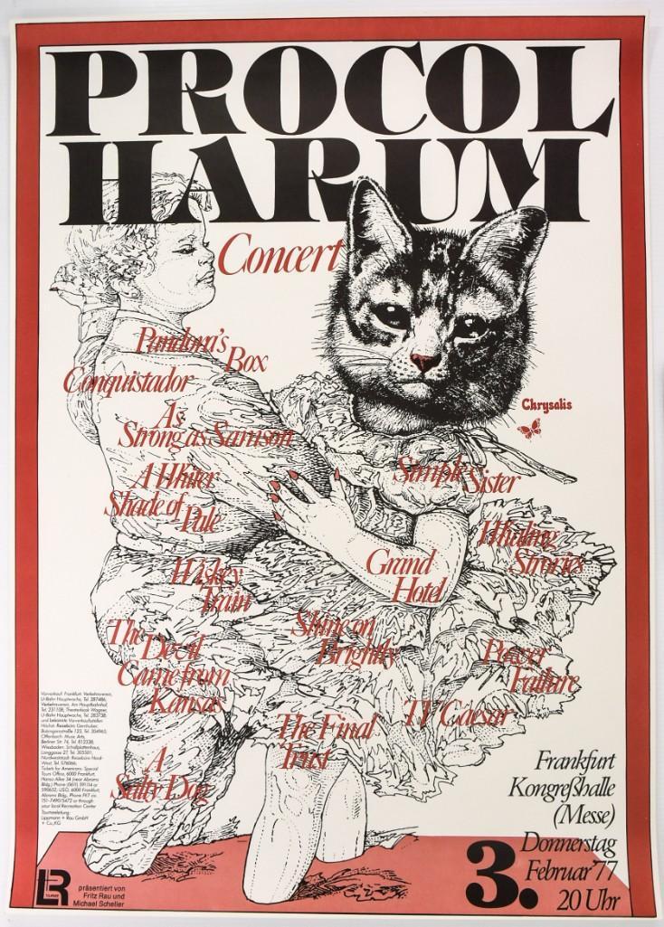 1977 Procol Harum Germany Poster (1 of 1)