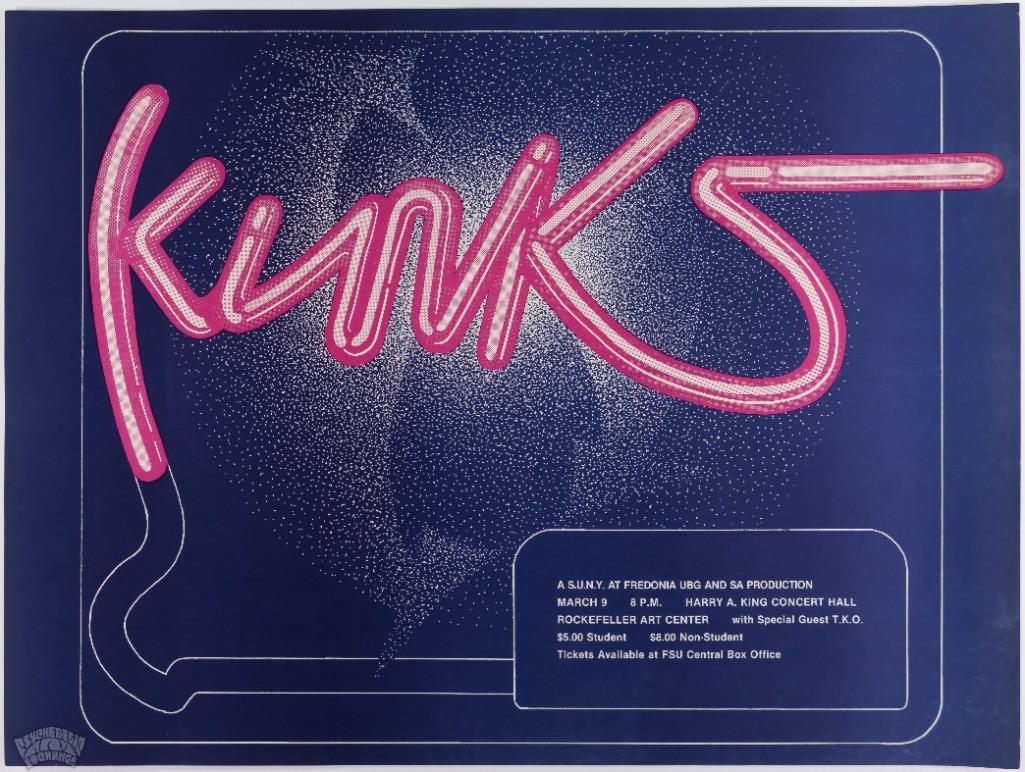 1978 The Kinks Concert Hall Poster (1 of 2)