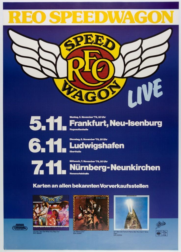 1979 REO Speedwagon Germany Tour Poster (1 of 1)