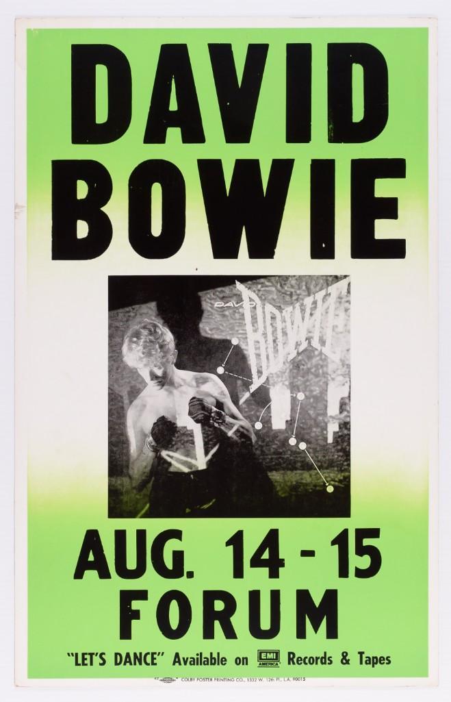 1983 David Bowie The Forum Cardboard Poster (1 of 1)