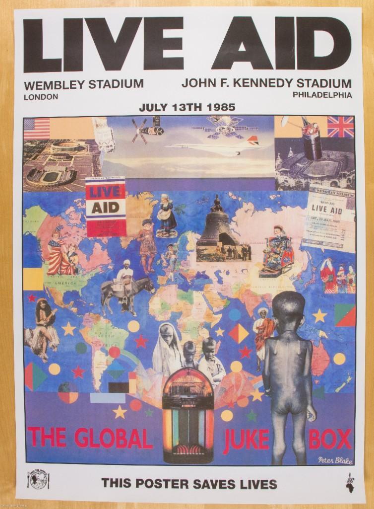 1985 Live Aid Festival Concert Poster (1 of 1)