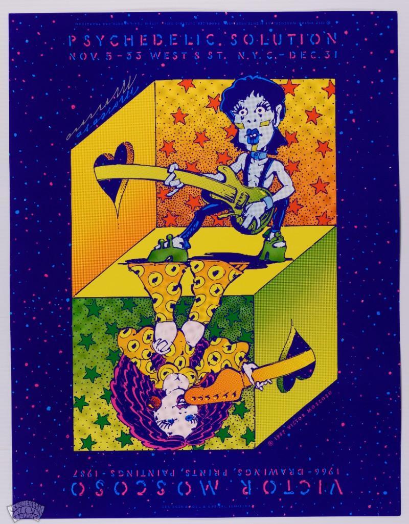 1987 Psychedelic Solution Victor Moscoso Signed Poster (1 of 1)