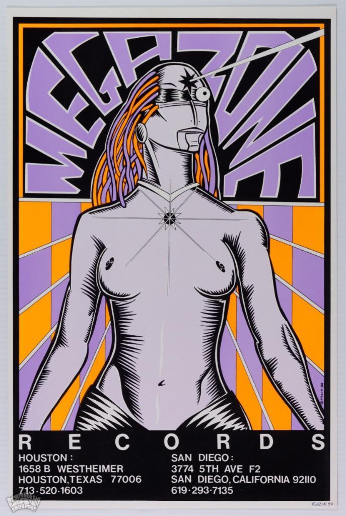 1990 Megazone Records  KOZIK Signed Poster (1 of 2)