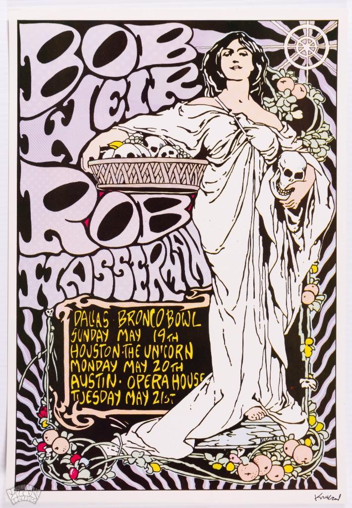 1991 Bob Weir KOZIK Bronco Bowl Poster Signed (1 of 2)