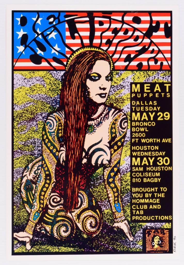 1990 Red Hot Chili Peppers Bronco Bowl Signed Poster (1 of 1)