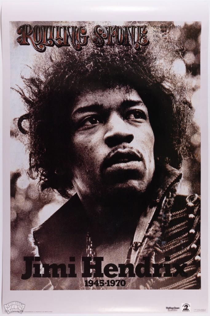 2005 Jimi Hendrix Rolling Stone Magazine Promo Poster (1 of 1)