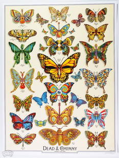 2019 Dead & Co Summer Tour VIP EMEK Signed LE Poster: This poster is signed by the artist, Emek! This is the VIP edition poster from Dead & Company's 2019 summer tour! This edition is 7038/9050. Emek designed this beautiful piece filled with