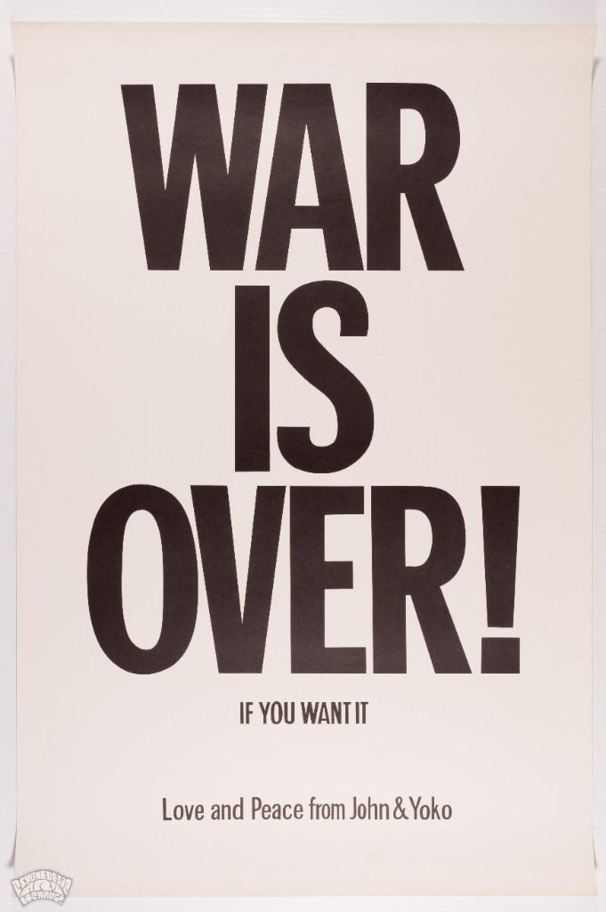 1971 John Lennon Yoko Ono War Is Over! Poster (1 of 2)