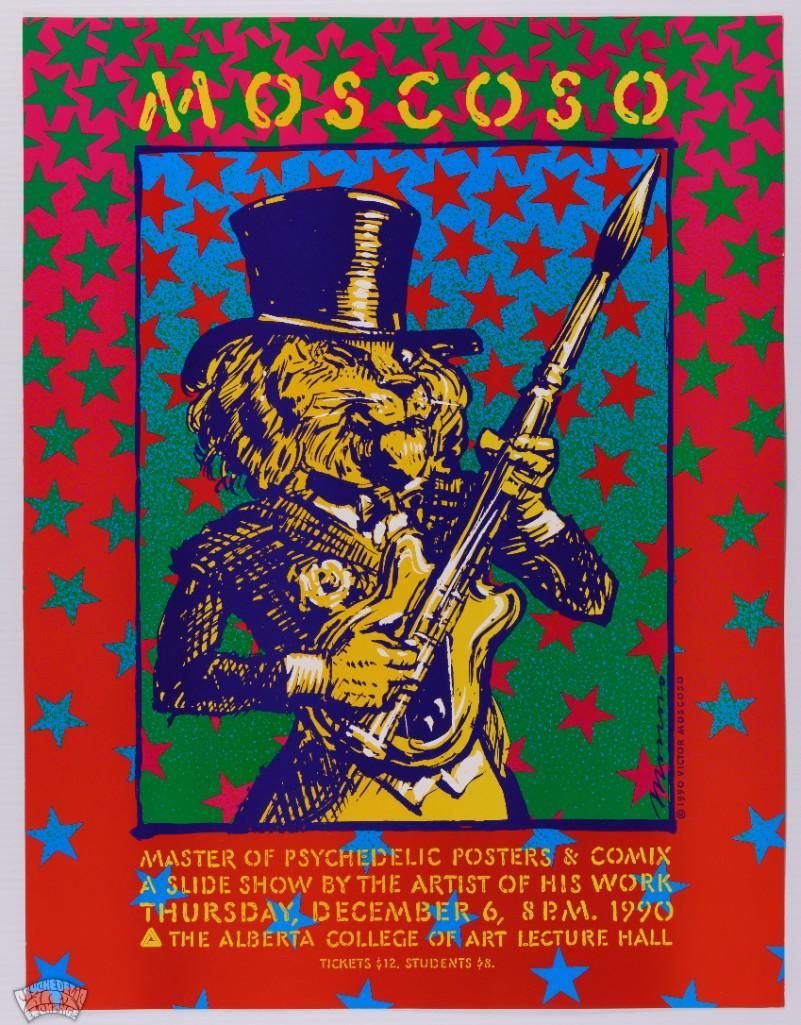 1990 Victor Moscoso Alberta College Of Art Poster (1 of 1)