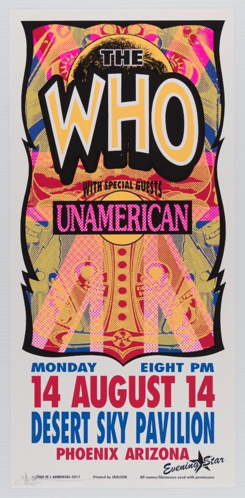 2000 The Who Desert Sky Pavilion Signed Poster (1 of 2)