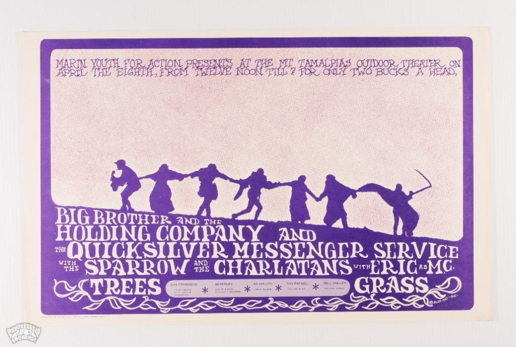 1967 Big Brother Mt. Tamalpias Outdoor Theater Poster (1 of 2)