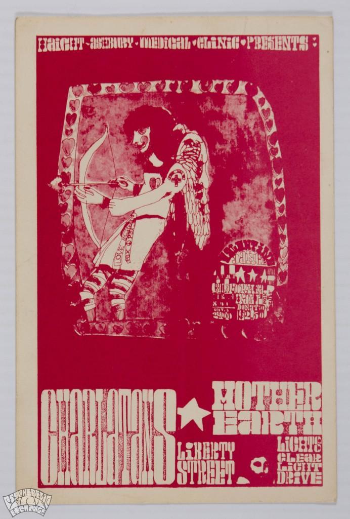 1967 The Charlatans California Hall Handbill (1 of 2)