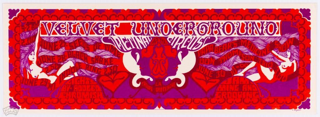 1968 Velvet Underground Retinal Circus Handbill (1 of 1)