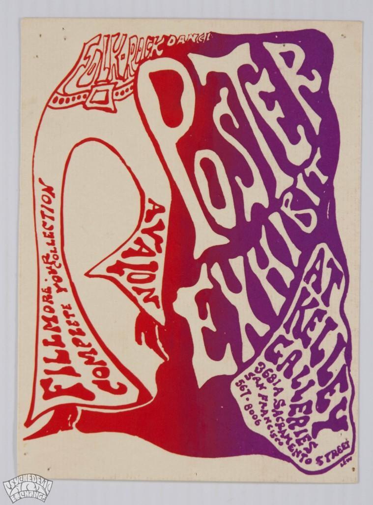 1969 Poster Exhibition Kelley Galleries Handbill (1 of 2)