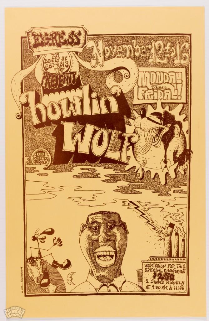 1973 Howlin Wolf The Egress Vancouver Poster (1 of 2)