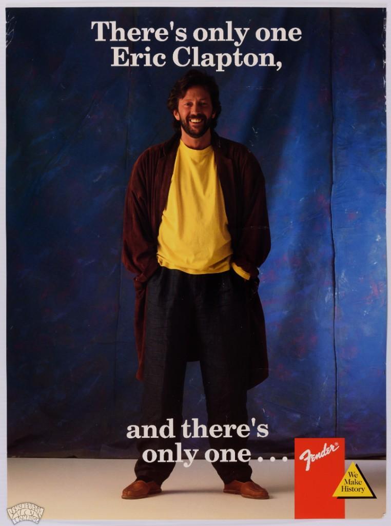 1985 Eric Clapton Fender Promo Poster (1 of 2)