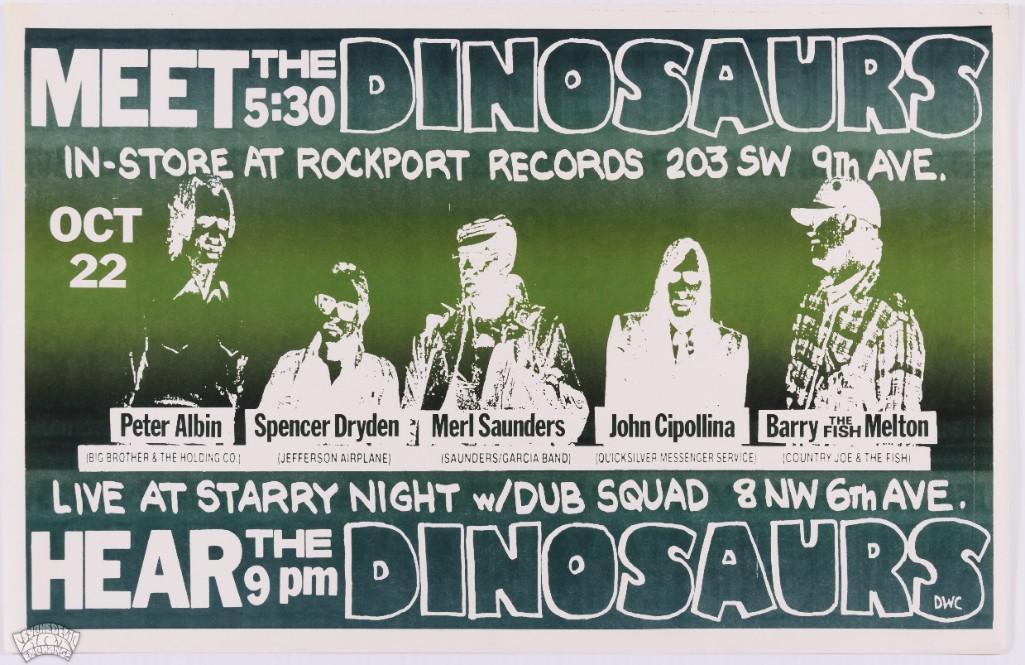 1986 Dinosaus Starry Night Portland Poster (1 of 2)