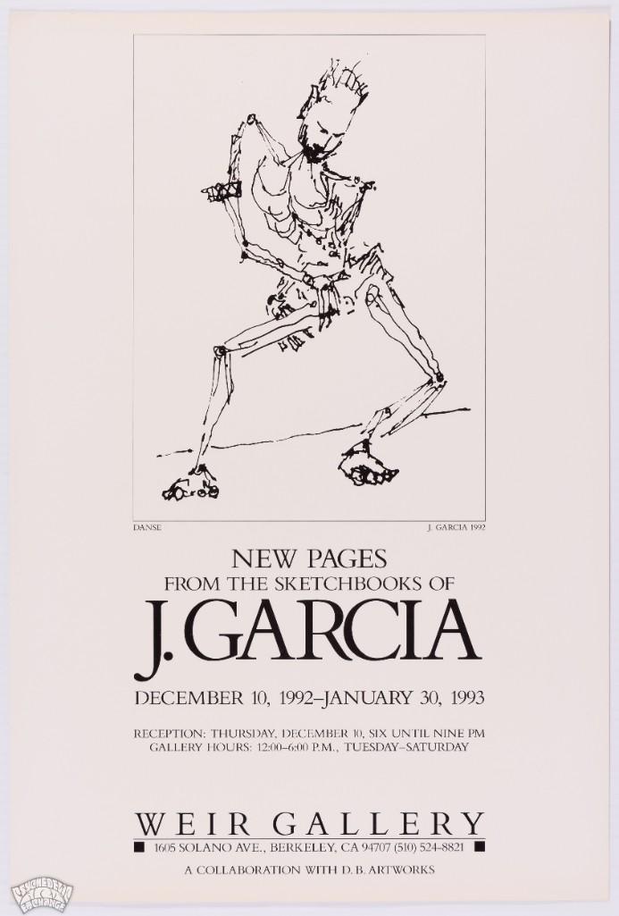 1992 Jerry Garcia Art Show Weir Gallery Poster (1 of 2)