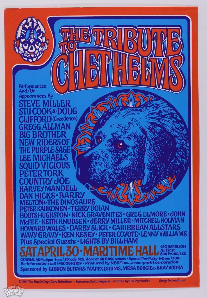 1994 Tribute to Chet Helms FD GG Poster (1 of 2)